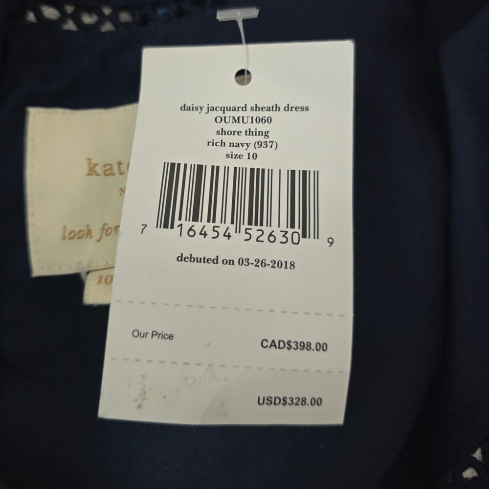 Kate Spade New York Daisy Jacquard Sheath Dress Women's 10 NWT MSRP $328 - Picture 6 of 8